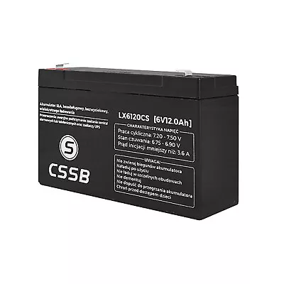 £14.50 • Buy Rechargeable Gel Battery 6V 12Ah AGM Maintenance Free Leak-Proof Universal HQ