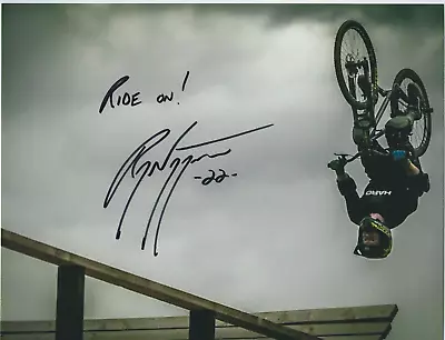 $59.99 • Buy RYAN NYQUIST Signed 8.5 X 11 Photo BIKING X Games BMX FREE SHIPPING