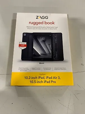 $34.99 • Buy ZAGG Rugged Book For 10.2- Inch Ipad, Ipad Air 3, 10.5-inch Ipad Pro