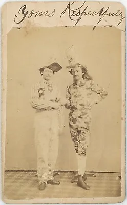 Unusual Performers Costumes Tall Hat Pennsylvania 1860s CDV Carte De Visite V929 • $101.25