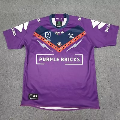 Melbourne Storm Jersey Mens 3XLARGE Nrl Rugby League Anzac 2019 Size 3XL • £41.58