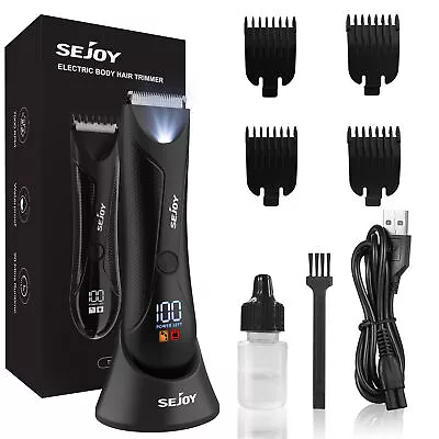 SEJOY Electric Pubic Hair Trimmer Shaver Groin Body Hair Ball Clipper Waterproof • £15.99