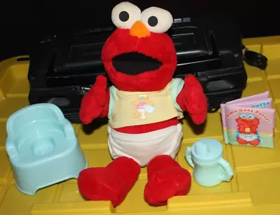 Potty Training Elmo~ChairCupBook~Sings~Talks~Sesame Street~Fisher Price • $45