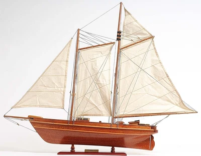 $230 • Buy America Cup Racing Yacht Boat Model Wooden Handicraft For Home Decoration