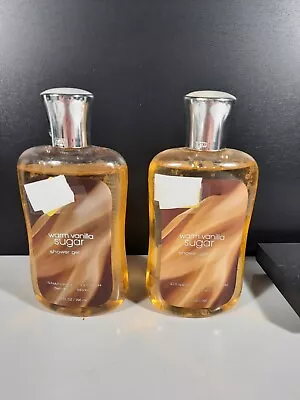 Bath And Body Works Warm Vanilla Sugar Shower Gel 10 Oz Lot Of 2 Bottles • £14.47