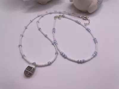 Indian Cut Blue Boulder Opal Necklace And Anklet Set • $27