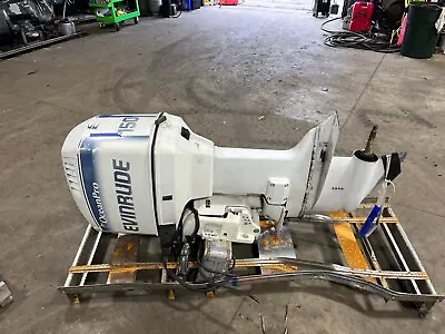 1993 Evinrude 150 Hp Carbureted Outboard Boat Motor Engine 25  Runs Well • $2900