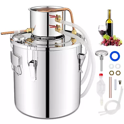 5 Gal Alcohol Still 2 Pots Stainless Steel Alcohol Distiller Copper Tube • $89.99