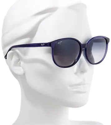 New- Maui Jim Water Lily MJ 796 08D Crystal Blue Frame - Grey Polarized Lenses • $266.91