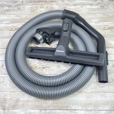 $45 • Buy Miele Genuine S2 Canister Vacuum Cleaner Non-Electric Hose W/ Floor Brush