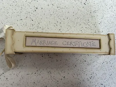 East Of India - Wooden Marriage Certificate Holder - Wedding Gift - Memories • £10