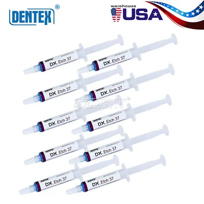 1-50X Dentex Dental Acid Etching Gel 37% Phosphoric 5ml/syringe DX Etch 37 • $12.28