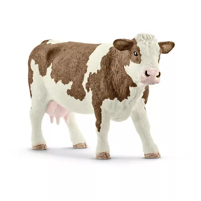 SCHLEICH Farm World Simmental Cow Toy Figure • £9.52