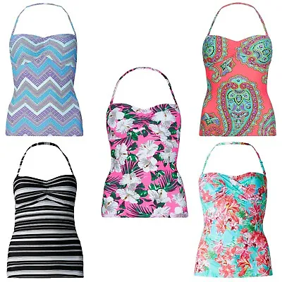 Ex Highstreet M&S Halterneck / Strapless Tankini Top. 8 Styles. Sizes 8-22 • £13.99