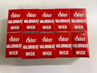 VALOR VALORHEAT WICKS AUTOHEAT 1 & 2 SUPER VIKING GARDEN LOVER HEATER Pack Of 10 • £16.49