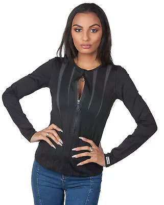 $19.99 • Buy Rosa Cha Women's Black Longsleeve Fitted Athletic Zip Top …