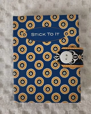 Vera Bradley Sticky Notes Set Riviera Blue In Folder With Magnetic Close • $4.99