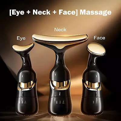 Face Massager Electric Facial LED Beauty Neck Face Lifting Anti Aging Care Women • £11.77