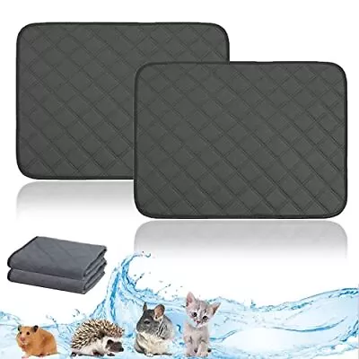 2 Pack Guinea Pig Fleece Cage Liners Absorbent Washable Pee Pads Bedding • $14.56