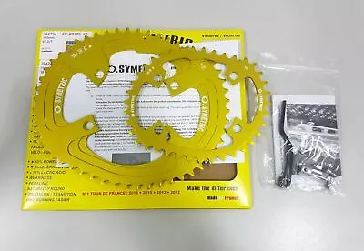 Osymetric BCD110x4 52+38T 9100/9150/8000/8020/8050 Edition Chainring Set Yellow • $319