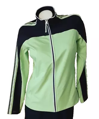 Made For Life Activewear Warm-Up Jacket Lime Green And Black Size S • $19