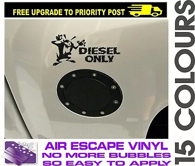 $6.80 • Buy Diesel Only Car 4x4 Ute Fuel Cap Funny Sticker Decal