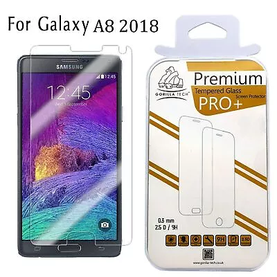 Samsung Galaxy A8 2018 Genuine Gorilla Tempered Glass Film Screen Protector  • £3.45