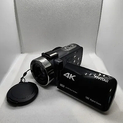 Vivitar 4K Ultra HD Digital Camcorder WIFI Night Vision  (Black) • $50