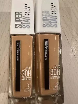 2 Pack Maybelline New York Super Stay Active Wear 30 Hour Foundation • $9.99