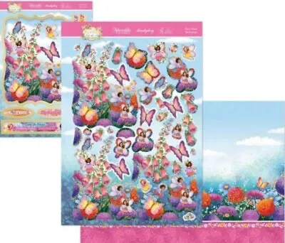 HUNKYDORY SPRING IS IN THE AIR Fairy Kisses - 3d Diecut Deco-Large Decoupage Kit • £2.40