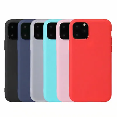 $5.90 • Buy For Apple IPhone 12 11 MAX XR XS 8 7 6 SE Ultra Thin Genuine Silicone Case Cover