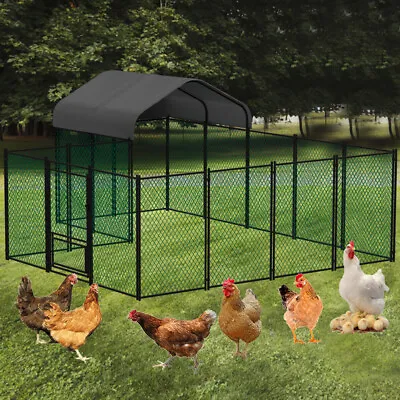 3x4x1.5M XXXL Large Pet Chicken Run Coop Cage Rabbit Hutch Ferret House W/ Cover • $289.95