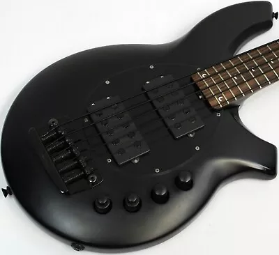 2008 Music Man Bongo 5 HH 5-String Electric Bass Guitar Stealth Black • $2359.99