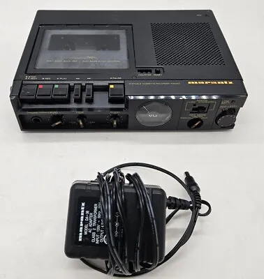 MARANTZ PMD 201 Professional Portable Cassette Recorder Player Work + Power Cord • $110.99