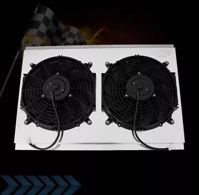 Kks Radiator Shroud & 2x12  Fan For 82-92 Chevy Camaro Pontiac Firebird Trans Am • $139