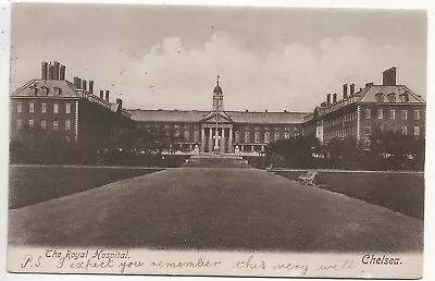 1905 Postcard The Royal Hospital Chelsea London  Bickerdike London 14 Postmark • £5.99