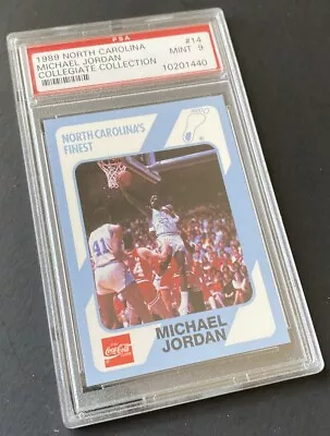 MINT 1989 UNC Collegiate Collection #14 Michael JORDAN TAR HEEL Basketball PSA 9 • $19.99