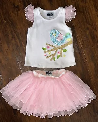 Mud Pie Pink Tutu Outfit Girls 3t Spring/ Easter • $24