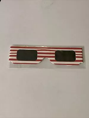 Solar Eclipse Glasses ISO Certified - Individually Wrapped Glasses US Flag • $3.07