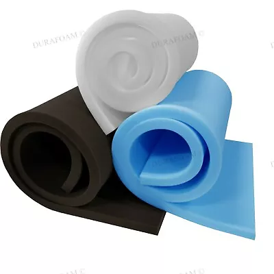 UPHOLSTERY FOAM SHEETS - 60  X 20  And 80  X 20  - ALL Thicknesses LONG LASTING • £10.99