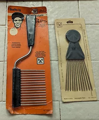 2 Vintage 1970’s Afro Comb Hair Picks New • $24
