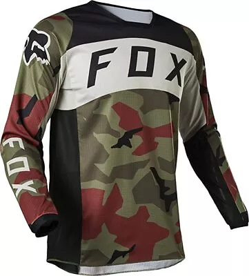 Fox Racing 180 BNKR GREEN CAMO Youth Jersey - MX Motocross Dirt Bike Off-Road • $22.98