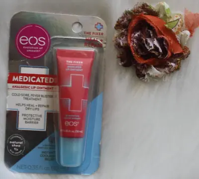 Eos Heal + Repair Medicated Analgesic Lip Ointment 0.35 Fl Oz Cold Sore Fever • $9.95