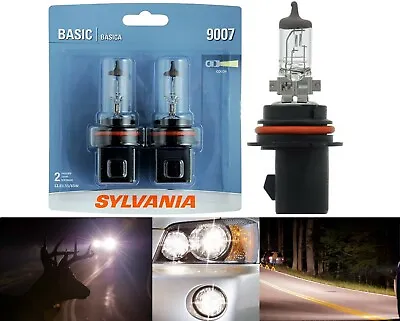 Sylvania Basic 9007 HB5 65/55W Two Bulbs Head Light High Low Beam Replacement OE • $22.50