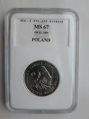 Graded Coin MS67 - 1985 - 100 Zl - Centrum Zdrowia Matki Polki  • £12