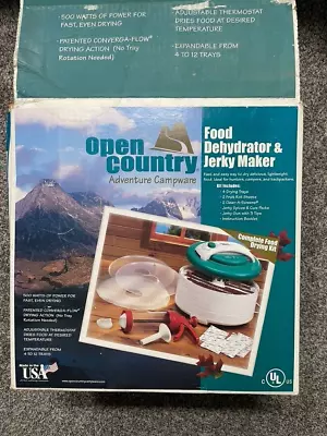 NEW Open Country Dehydrator Trailmaster Home Beef Jerky Maker - 4 Trays • $47.50