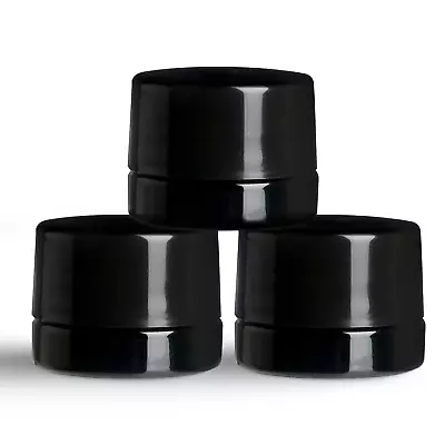 5ml Black Glass Extract Jars With Lid Make Up / Essential Oils / Extracts • £3.49