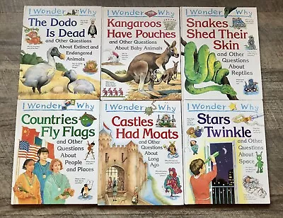 Lot 6 I Wonder Why Hardcover Children Books Educational Homeschool • $6