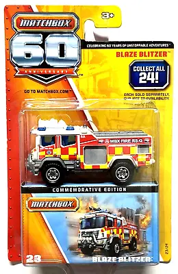 2012 Matchbox 60th Anniversary Blaze Blitzer # 23 Commemorative Edition • $24.98