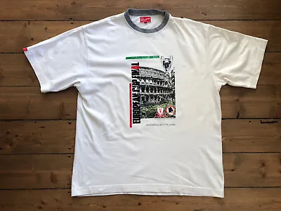 £14.99 • Buy Official Liverpool FC Football Club Cotton T-Shirt 1984 Cup Final Size XL Cream
